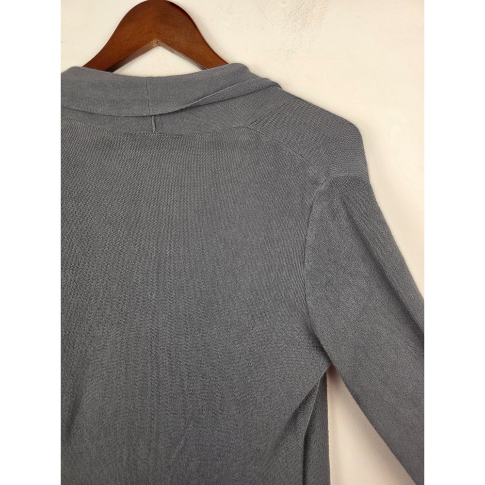 Peruvian Connection Gray Open Front Cardigan Swea… - image 5